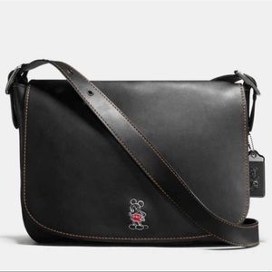 Disney x Coach Mickey Mouse Saddle Bag RARE